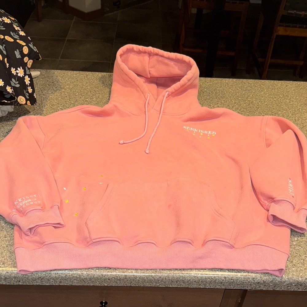 Sunkissed coconut embroidered hoodie